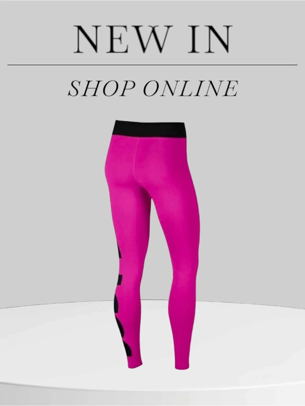 Women's Nike Leg-A-See Just Do It Leggings, Size Xl  Black/Pink Worn Once